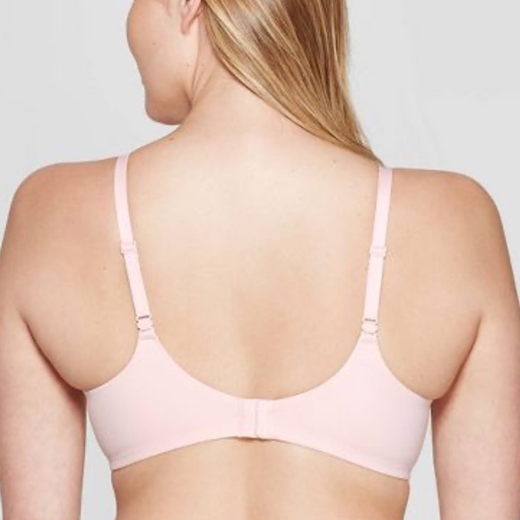 NEW Auden The Icon Full Coverage Lightly Lined Bra With Lace 32D Casual Pink - Picture 3 of 7